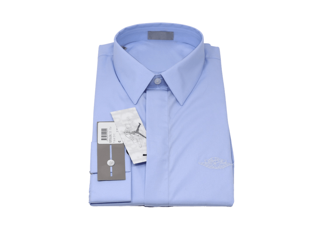 blue dior button up shirt